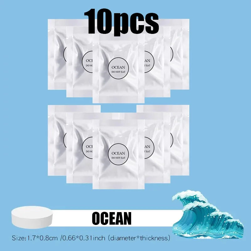 5/10/15/20PCS Car Air Freshener Supplement Solid Fragrance Scent Air Outlet Perfume Refill Tablets Ocean Lemon Lavender Fillers Oasis Select 10Pcs Ocean