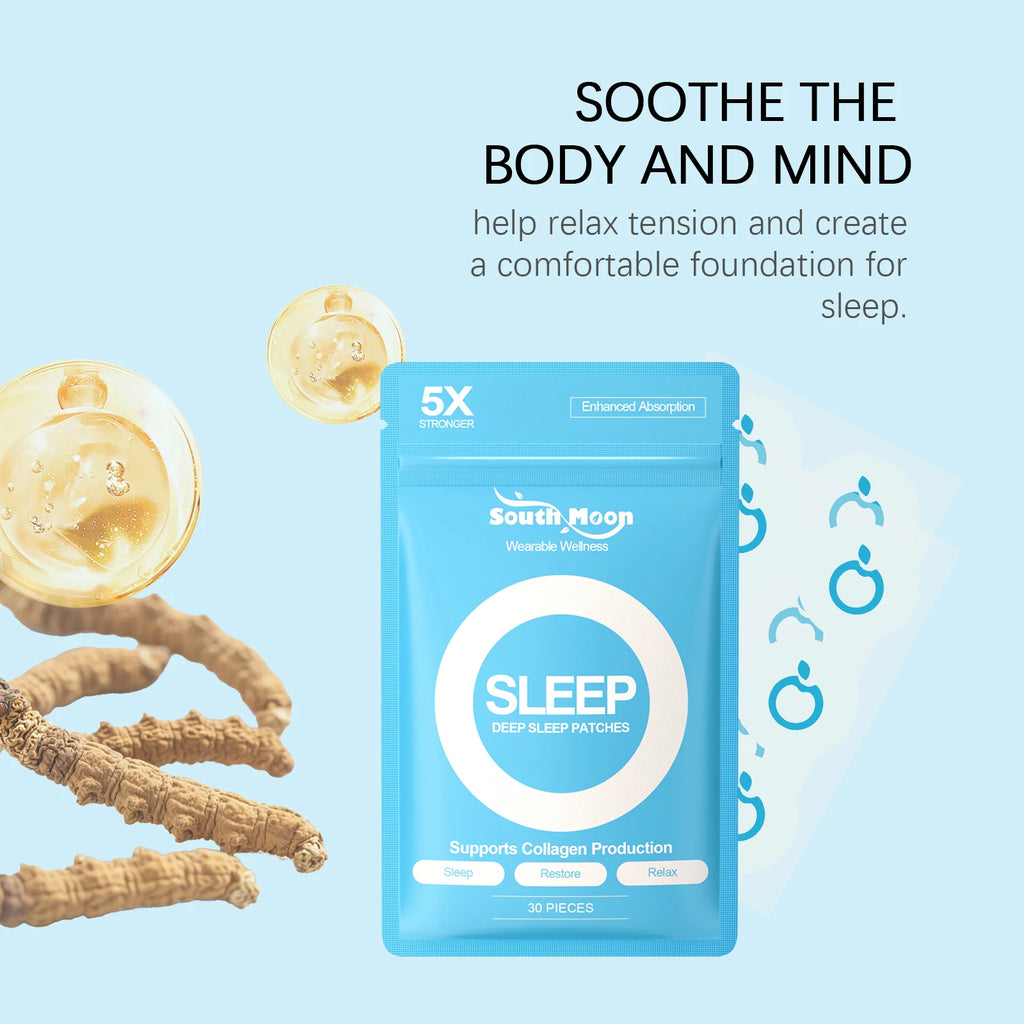 Sleep Body Care Patch Gentle Nighttime Care for Comfortable Sleep, Daily Portable Blue Body Care Patches Oasis Select