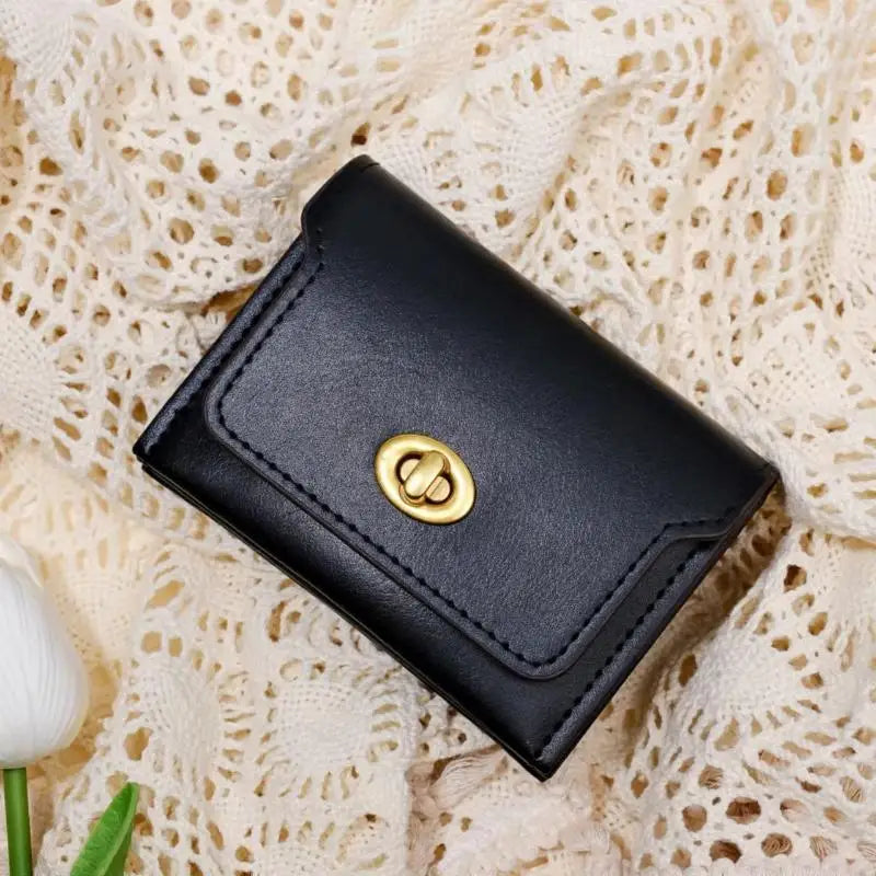 Women's PU Leather Short Wallet – Multi-Card Hasp Coin Purse