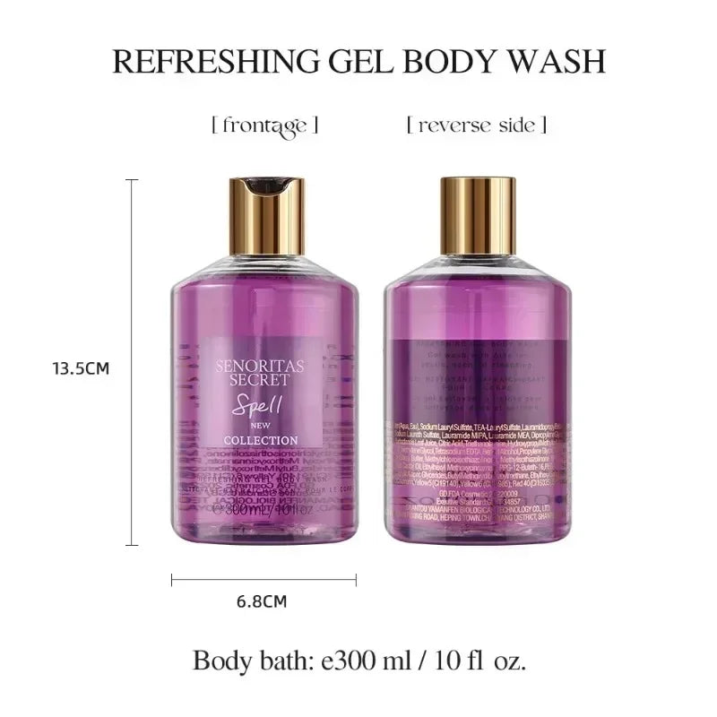 Sweet Body Wash 300ml Fragrance Shower Gel Lasting Fragrance Moisturizing&oil Controlling Deep Cleaning Body Cleanser Oasis Select