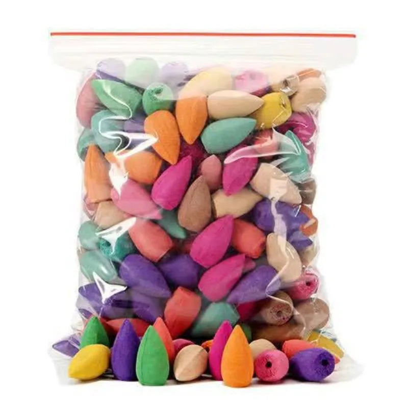 100/200/500 Pieces Backflow Incense Cones Mixed Natural Scent Waterfall inciensos Cones Tower Incense Backflow Incense Bullet Oasis Select