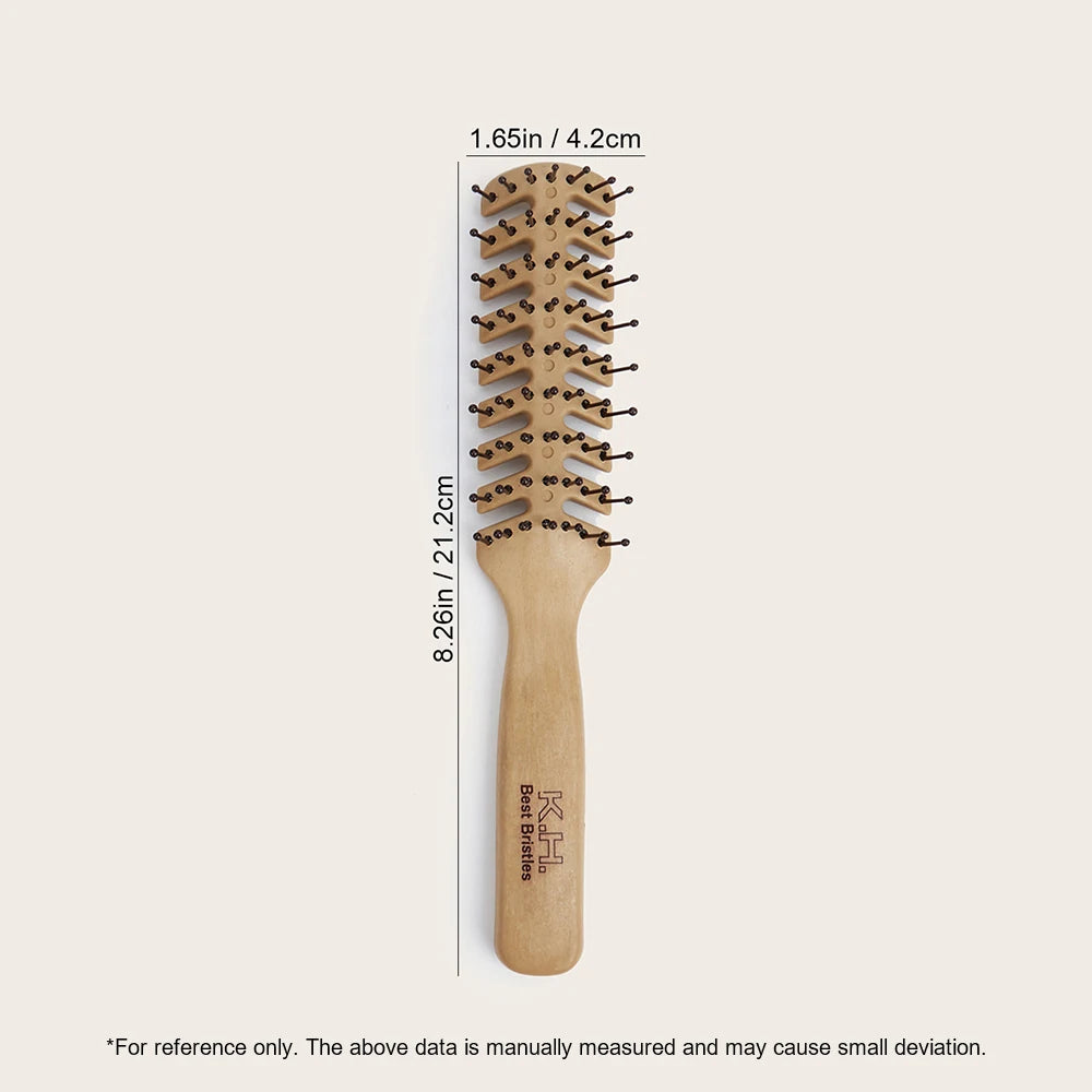 Wooden Wide-Tooth Hair Comb | Scalp Massage & Styling Brush Hair Comb & Brush Oasis Select wood3