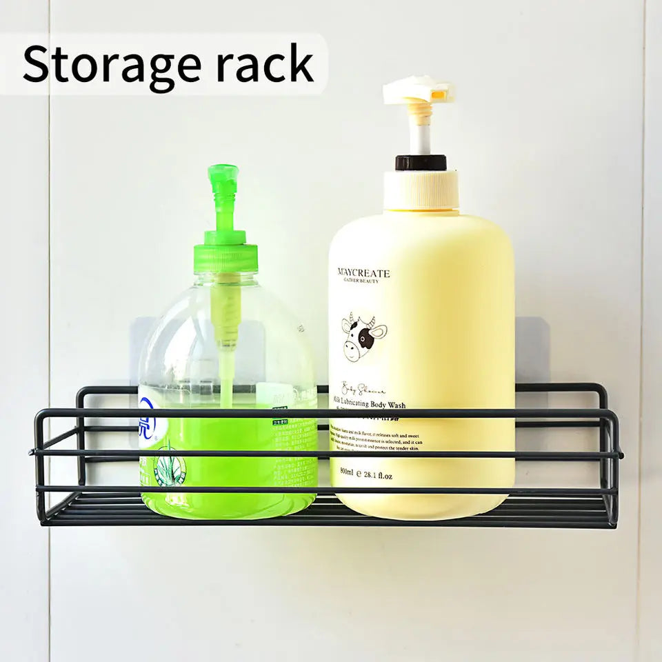 Bathroom Metal Shelves No-Drill Bathroom Organizer Cleaning Supplies Organizer Kitchen Supplies Storage Bathroom Accessories Oasis Select