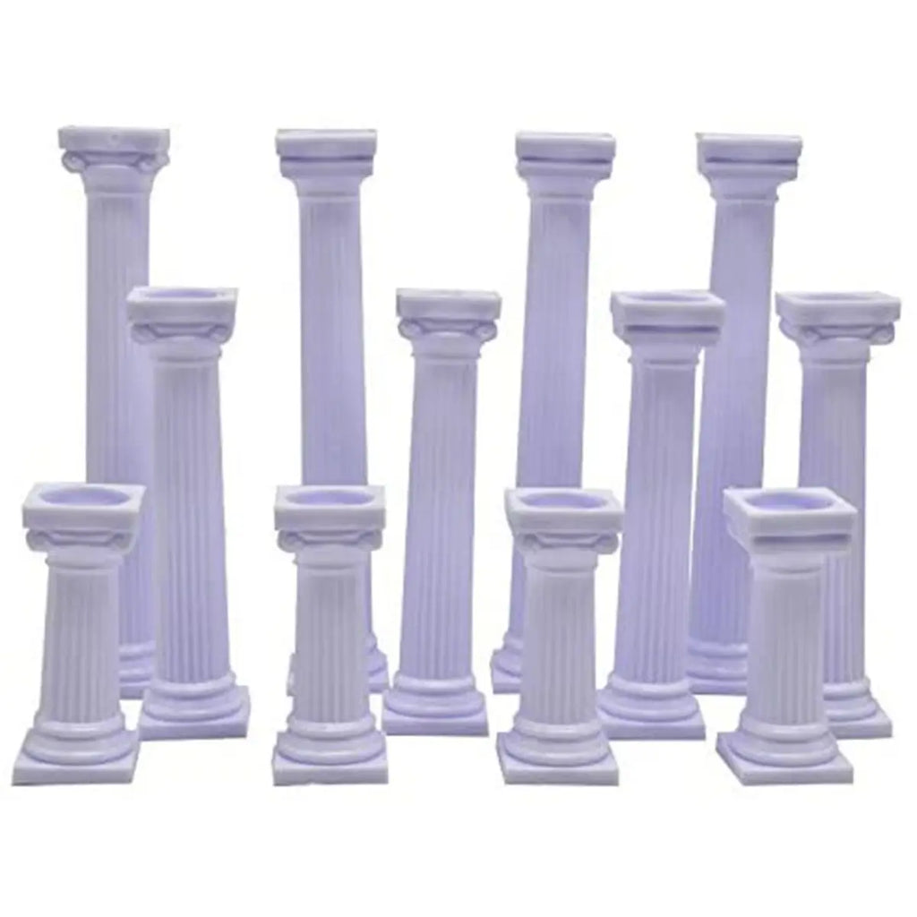 Roman Column Cake Separator Pillars | 3 Sizes – DIY Tiered Stands Cake Separator Pillars Oasis Select 12Pcs