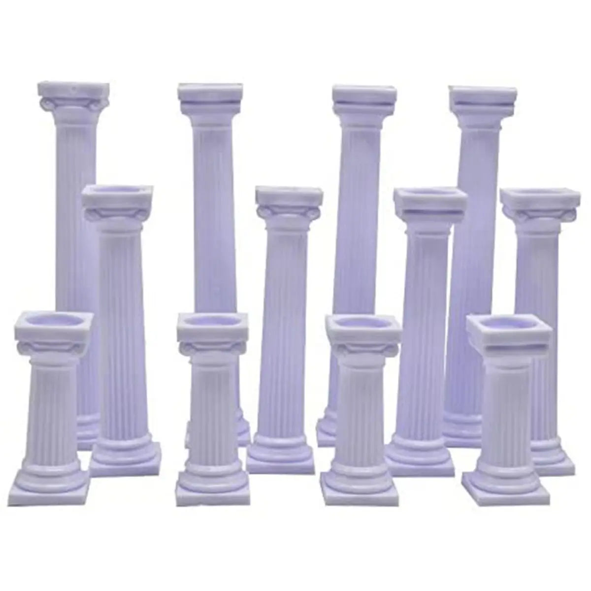 Roman Column Cake Separator Pillars | 3 Sizes – DIY Tiered Stands Cake Separator Pillars Oasis Select 12Pcs