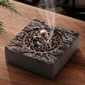 Retro Ebony Wood Incense Burner Indoor Solid Wood Aromatherapy Natural Original Wood Creative Incense Burner Oasis Select Ebony