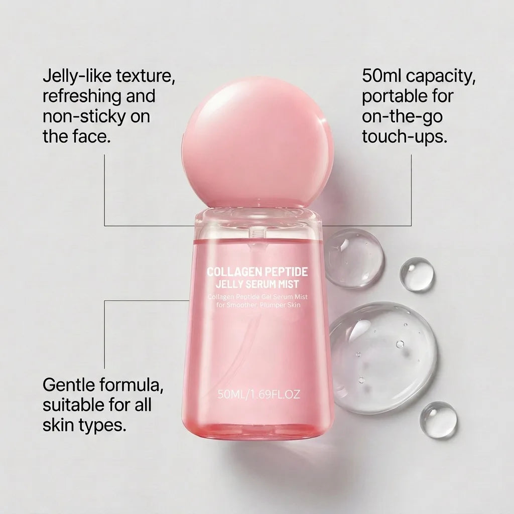 Collagen Peptides Jelly Serum Mist | Hydrating Face Spray 50ml Face Serum Mist Oasis Select