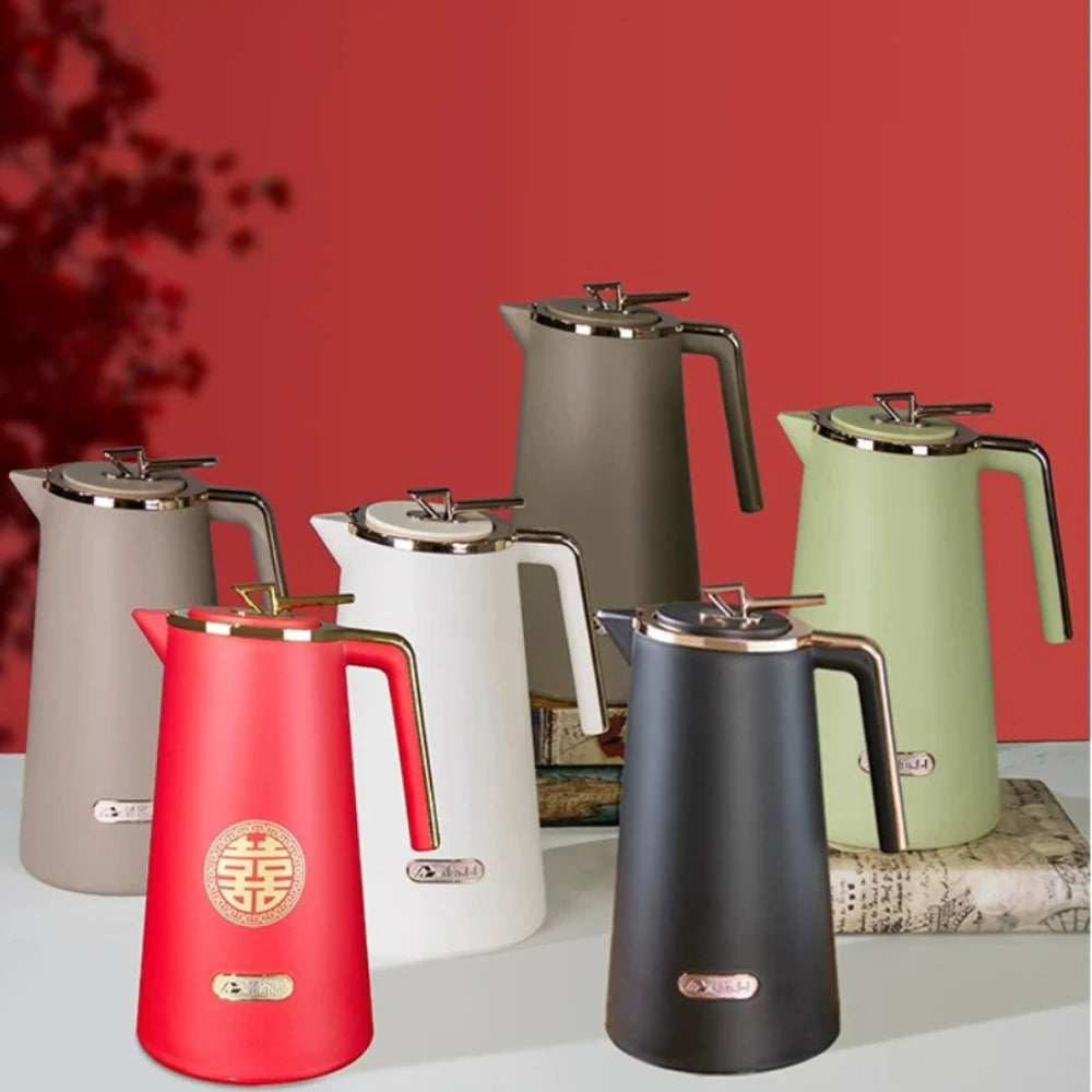 Glass Liner Thermal Jug Large Capacity Insulated Hot Water Bottle Vacuum Flask for Home and Office Oasis Select
