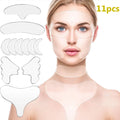 5/11/16/18Pcs Reusable Silicone Face Patch Set Anti Wrinkle Patches For Face Neck Forehead Eye Cheek Chest Pads Beauty Tools Oasis Select 11PCS-A
