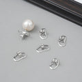 4pcs Metal Earring Lifters Backs Stopper Fastener For DIY Ear Stud Plug Replacement Jewelry Making Supplies Findings Accessories Oasis Select Platinum