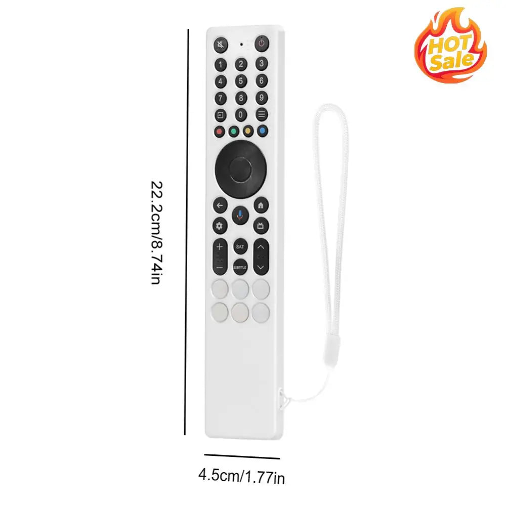 For TCL RC833A Silicone Remote Control Case with Lanyard Protective Cover Anti-Slip Drop-Proof RC Cover TV Supplies Tool Oasis Select
