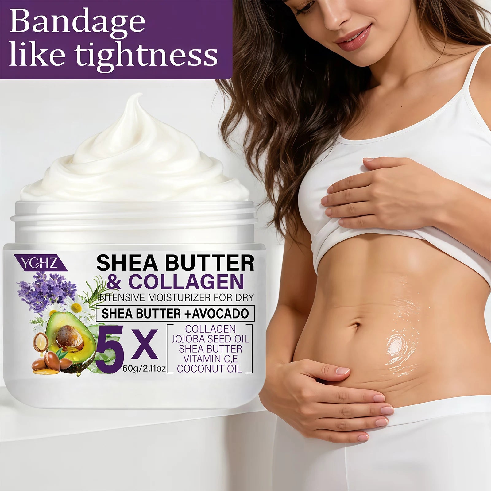 Shea Butter Collagen Firming Body Cream 60g | YCHZ