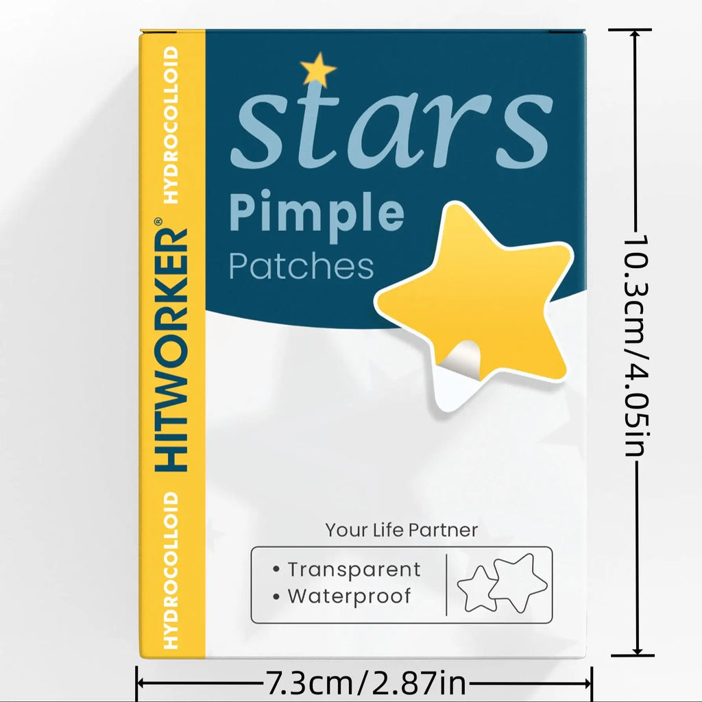 Star Acne Patches 240/480/720 Pieces, High-Quality Emergency Kit, Invisible Hydrogel Absorbs Pus Quickly, Reduces Swelling, Cute Oasis Select
