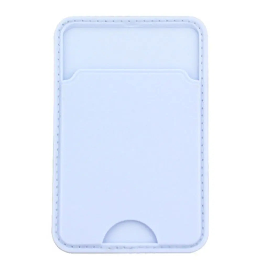 TPU Back Paste Card Holder Set Back Paste Adhesive Mobile Phone Back Paste Card Holder Anti-theft 6.2*9.5CM Wallet Case Oasis Select light blue