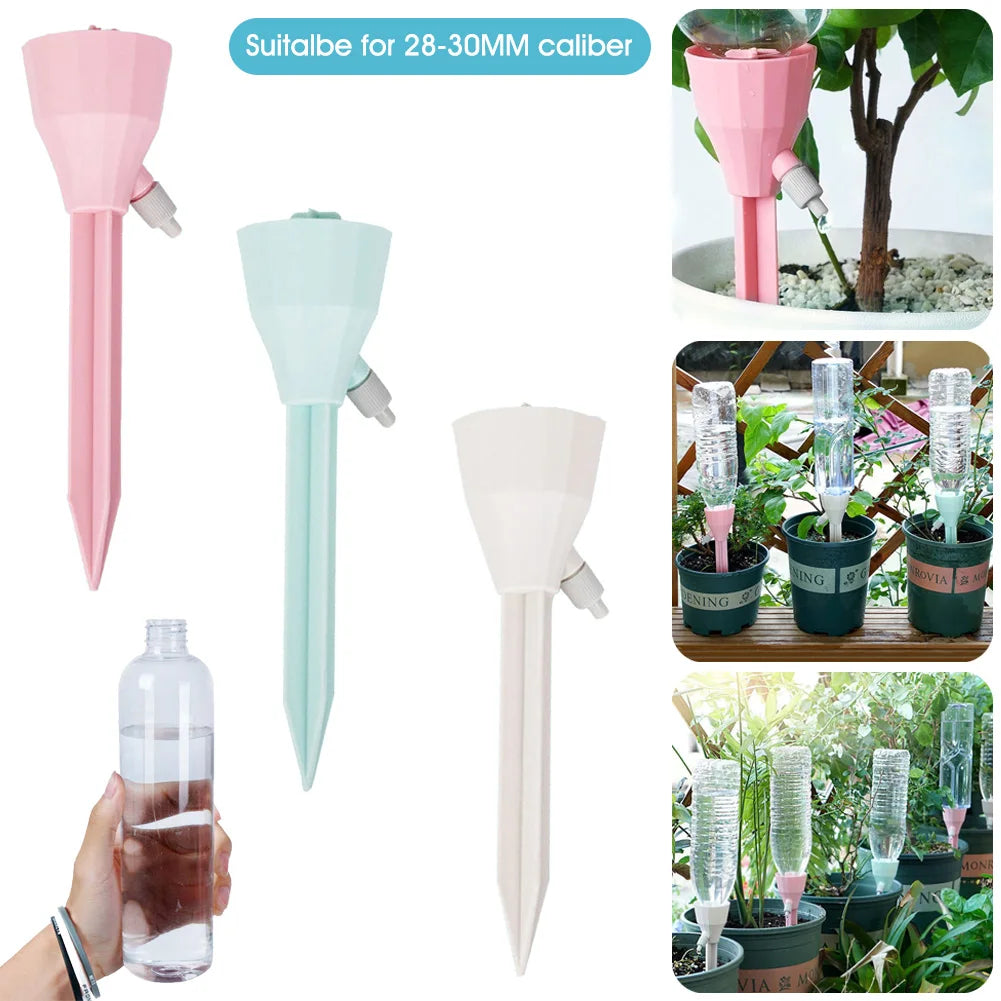 3/6/9Pcs Adjustable Drip Irrigation System Indoor Outdoor Potted Plants Automatic Self-flowing Watering Spikes Gardening Tools Oasis Select