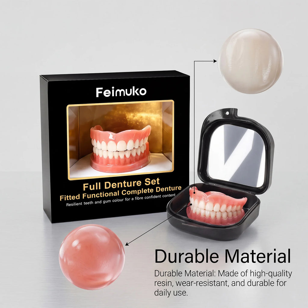Reusable Cosmetic Teeth Veneer Set, Easy Wear Dental Veneers to Conceal Tooth Gaps for a Stunning Beautiful Smile Oasis Select