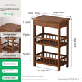 Simple and small bedside table, bedroom bedside cabinet, room storage rack, side table cabinet, bamboo solid wood special offer Oasis Select F2