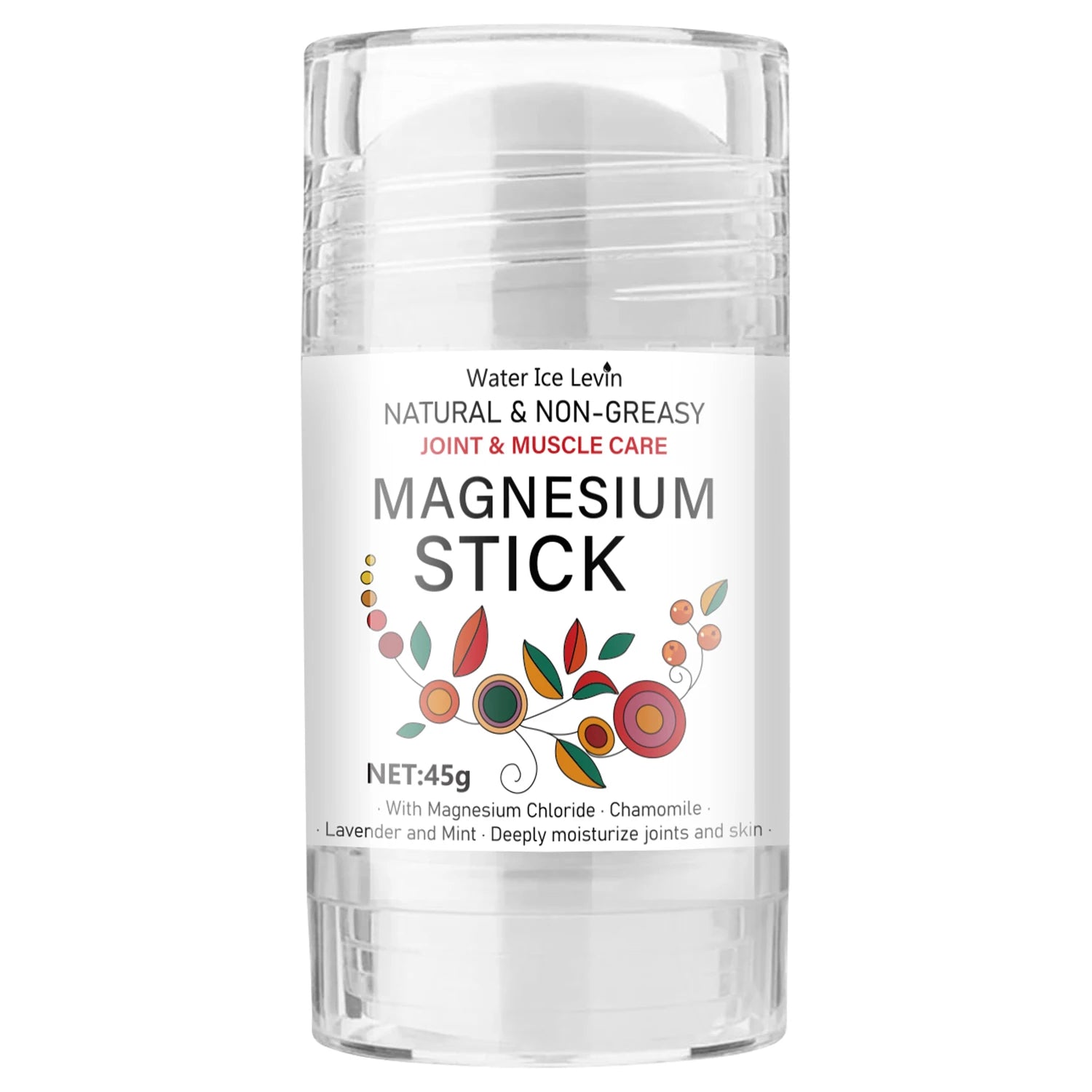 Magnesium Stick for Joint & Muscle Care - Natural, Non-Greasy with Chamomile & Lavender, Deeply Moisturizes Oasis Select Beige 45g