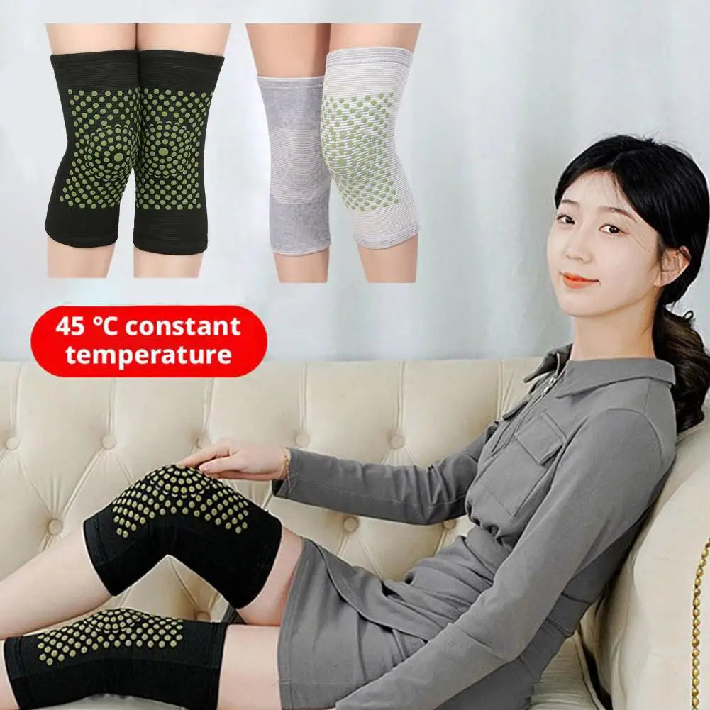 1Pair Self Heating Knee Braces Sleeve Tourmaline Knee Support Far Infrared Keep Warm Knee Pads Leg Knee Warmer Oasis Select
