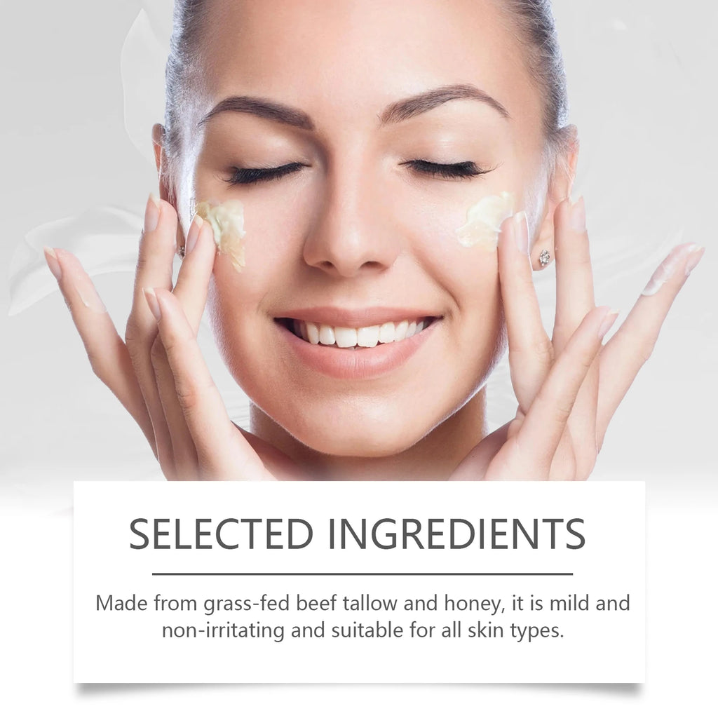 Beef Tallow Face Cream Lasting Moisturizing Soothing Repair Damaged Skin Increase Facial Elasticity Nourishing Smooth Skin Care Oasis Select