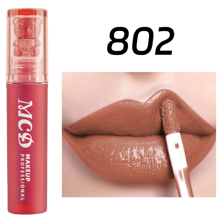 MCD 12-Color Lip Gloss Set – Matte Velvet Liquid Lipstick