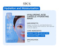 BIOAOUA Hyaluronic Acid Ceramide Glutathione Face Mask 5pc