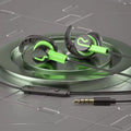 Gamer Wired Earphones Sports Earphone Super Bass Headphones Sweatproof Running Headset With Mic Ear Hook For All Mobile Phone Oasis Select green-3.5mm