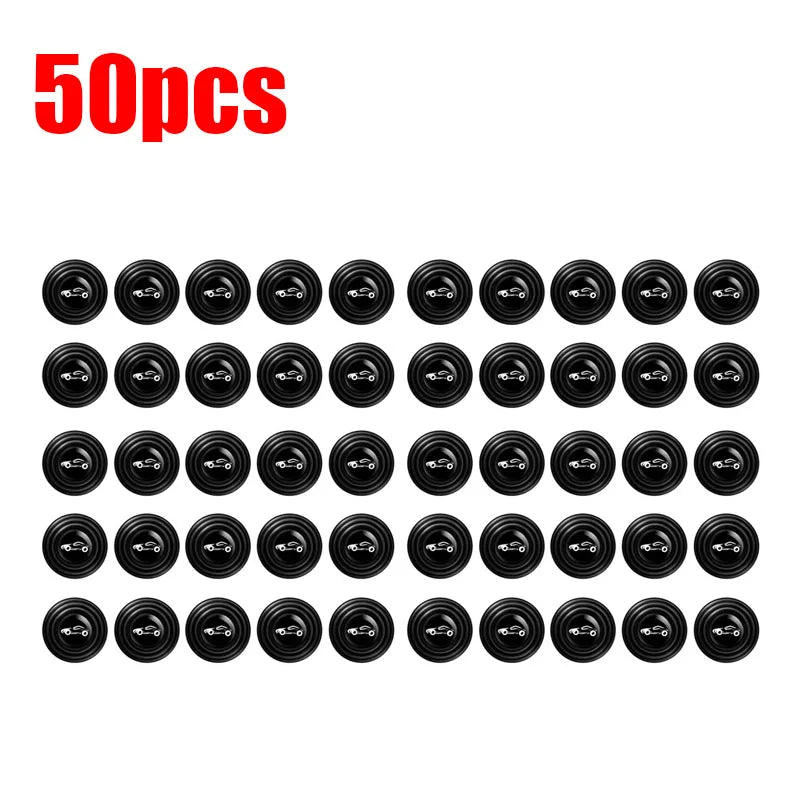 10/30/50pcs Car Door Anti-Shock Pad Door Shock Absorbing Gasket Trunk Sound Insulation Pad Shockproof Thickening Cushion Sticker Oasis Select 50pcs with logo