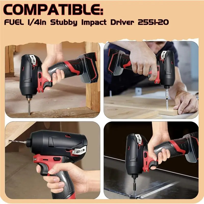 LIKE WISH Impact Driver Boot Cover For FUEL 2551-20 1/4"- Rubber Protective 49-16-2551 Stubby Design Oasis Select