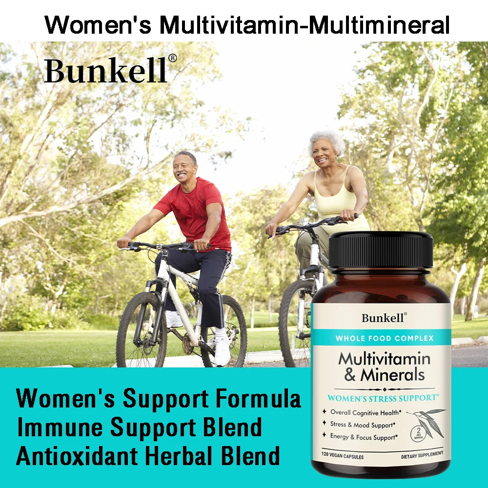 Bunkell Women's Multivitamin – Hair, Skin, Immunity & Energy Women's Multivitamin Oasis Select
