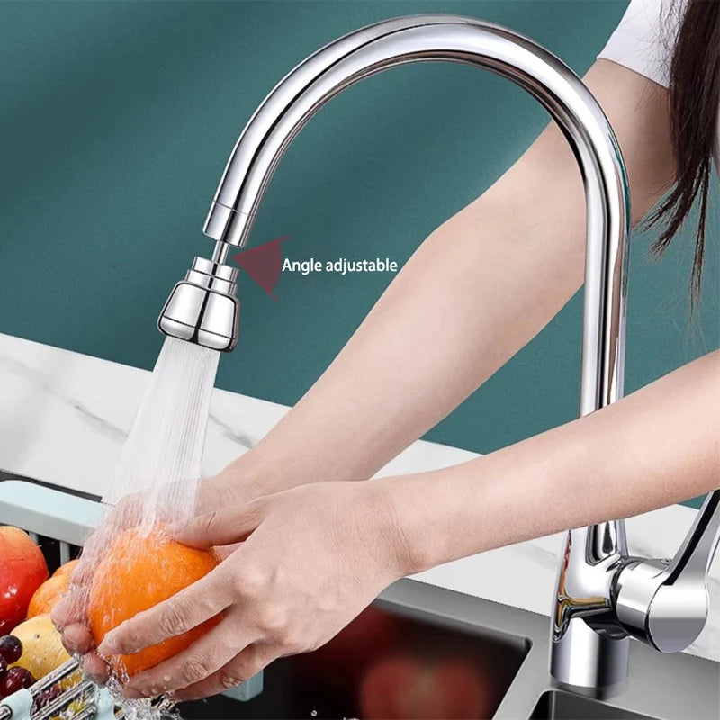 3-Speed Rotatable Kitchen Faucet Extender & Anti-Splash Nozzle