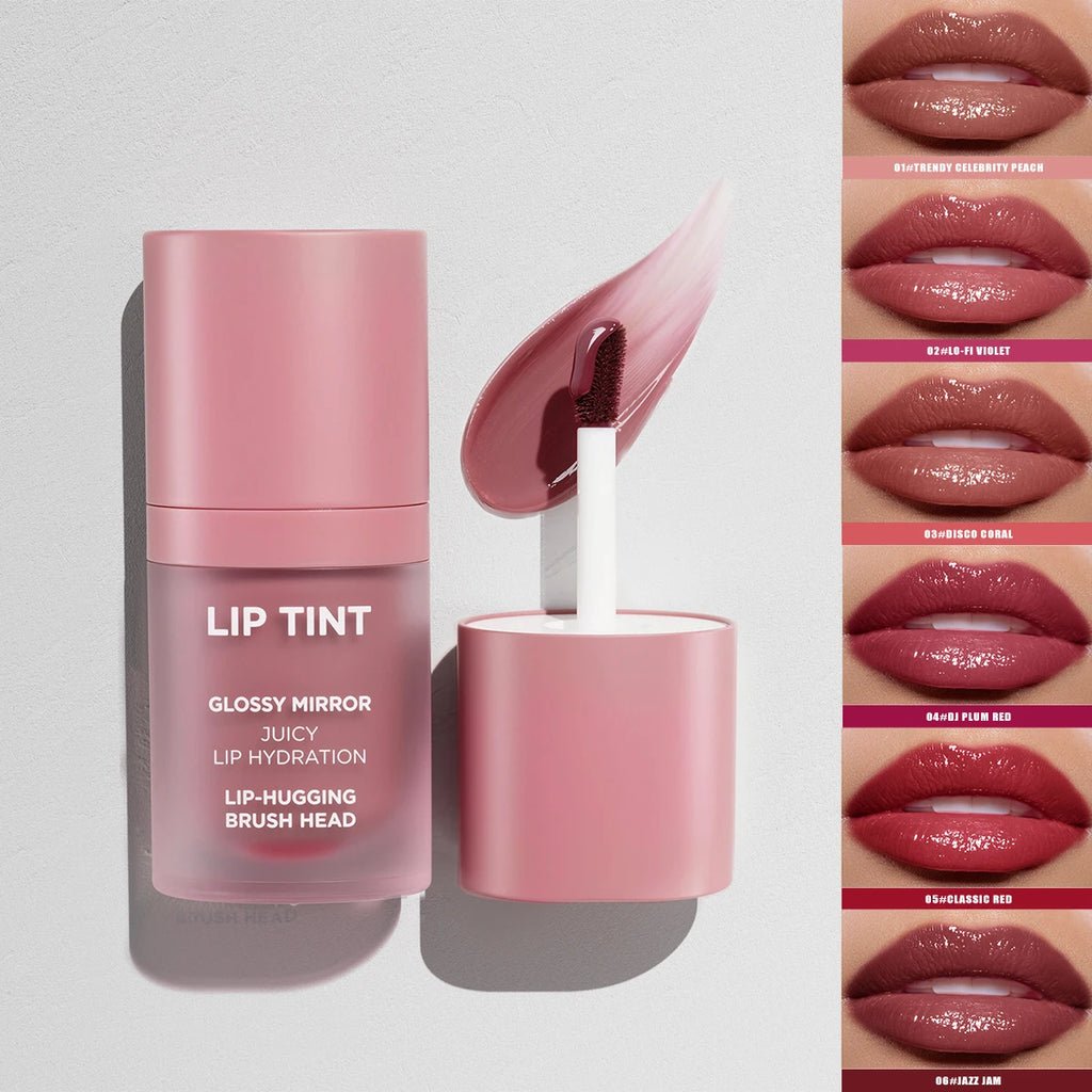 Hello Kiss 6-Color Matte Velvet Lip Gloss – Waterproof & Hydrating