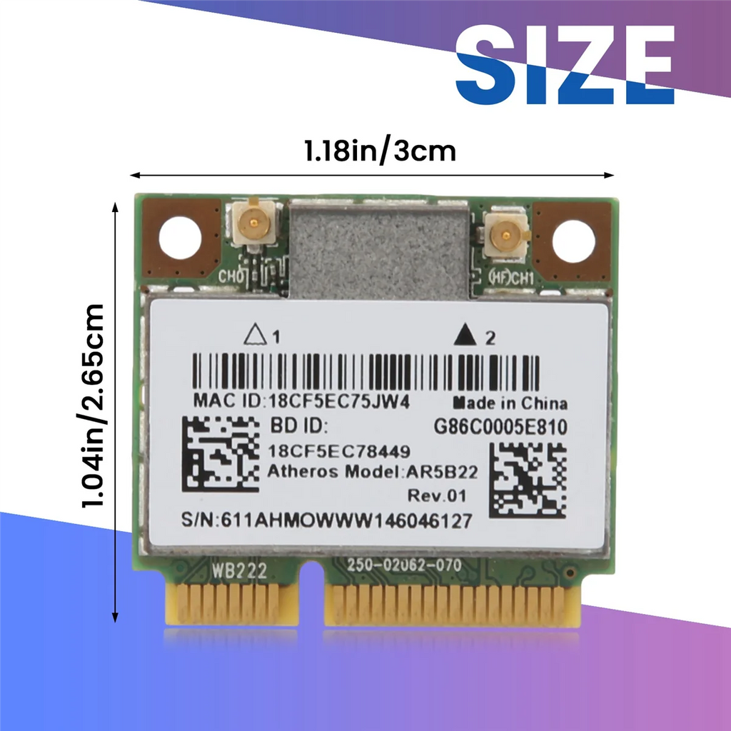 AR5B22 2.4/5GHz Dual Band Wifi Card 802.11Ac Bluetooth 4.0 Wireless WLAN Card for Y400 Y500 Y410P S215 U330 U430 Oasis Select