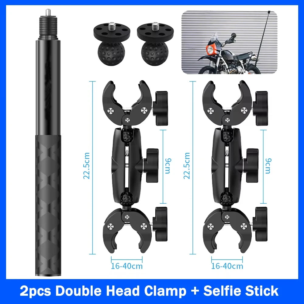 Insta360 X2 X3 X4 X5 Motorcycle Bike Mount Selfie Stick Kit