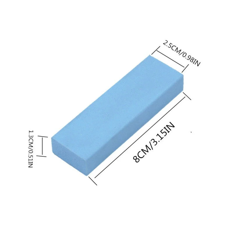 Stainless Steel Stain Eraser - Magic Eraser Stainless Steel Stain Remover, Stainless Steel Decontamination Artifact for Kitchen Oasis Select blue 8x2.5x1.3cm