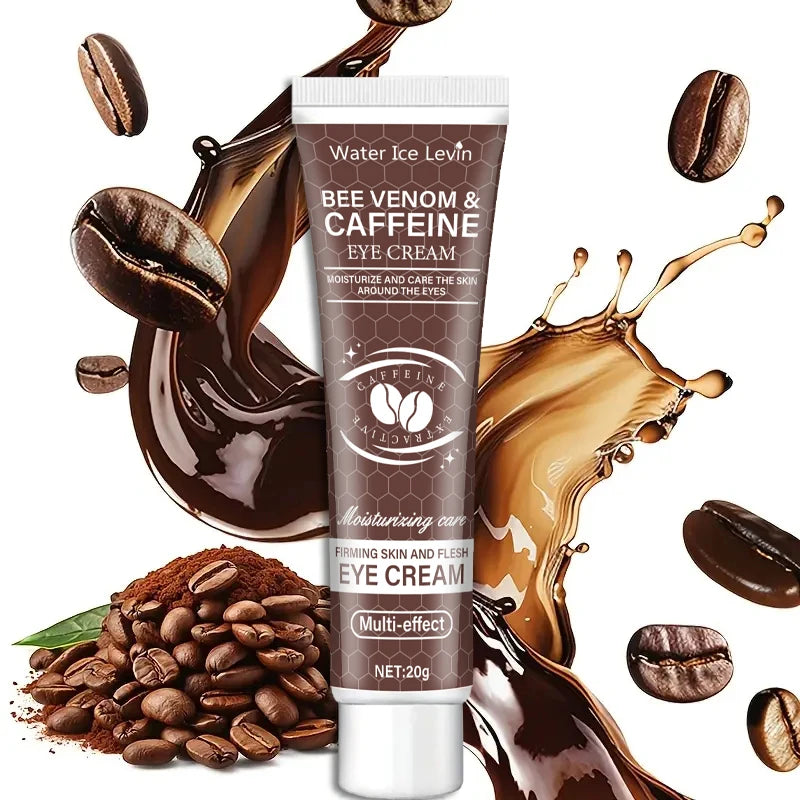 Natural Caffeine Intensive Moisturizing and Firming Eye Cream 20g, for Puffiness and Dark Circles Use It to Lift the Eye Area, Reduce Wrinkles and Signs of Aging, and Achieve a Light Beige, Relaxed Look. Oasis Select