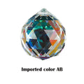 Hanging Ball Sun Catcher Clear Crystal Feng Shui Lamp Ball Prism Rainbow Wedding Decor Home Wedding Party Decoration Ornament Oasis Select Imported colAB-null China