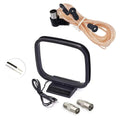 Indoor Use FM Dipole Antenna AM Loop Antenna for Home Audio and TV Tuner Dual Band Support with Copper Core Shielded Cable Oasis Select A