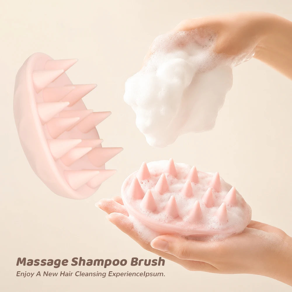 Silicone Scalp Massage Brush – Hair Wash & Body Scrubber Scalp Massage Brush Oasis Select