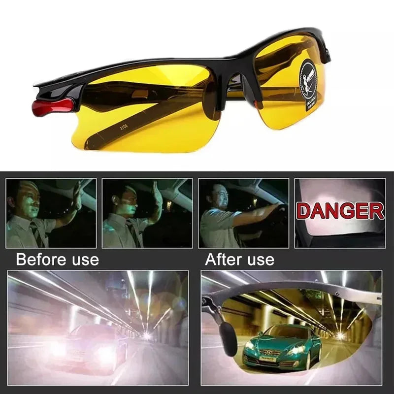 1/2/3/4/5pcs Professional Driving Glasses Polarized Yellow Car Goggles Driving Sunglasses Anti-Glare Vintage Glasses Accessories Oasis Select