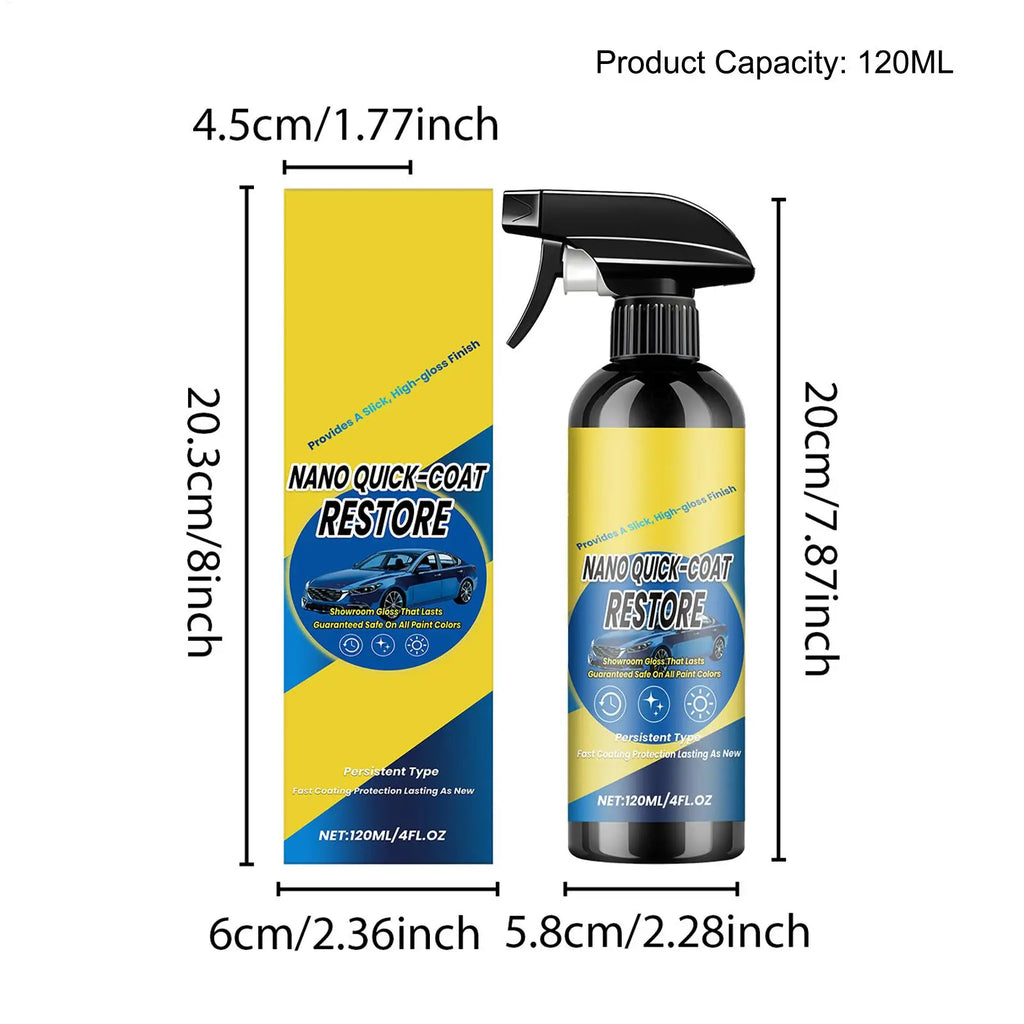 Ceramic Coating for Cars 120ml Quick Long-lasting High Gloss Agent Car Ceramic Coating Spray for Exterior Headlight Trim Marine Oasis Select