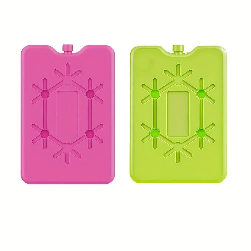 Reusable Ultra-thin Cooling Element Ice Pack, Suitable for Outdoor Activities To Keep Food Fresh Oasis Select Red Green 2pcs