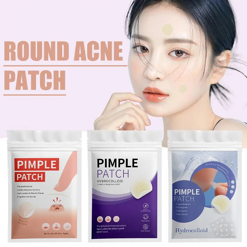 Round Acne Pimple Patch (360/400Counts), Invisible Hydrocolloid Acne Patch With Tea Tree Oil, Acne Spots Zits Patches Skincare Oasis Select
