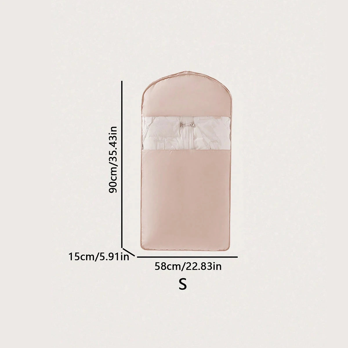 Oxford cloth storage bag - a high-end hanging clothing storage bag used for bedroom decoration Oasis Select pink-S