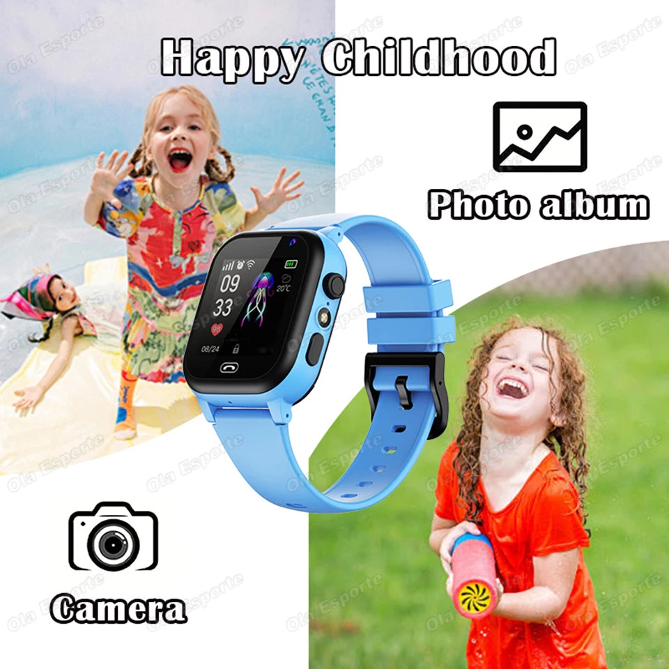 Kids Smart Watch GPS SIM Card Video Call SOS – Boys & Girls