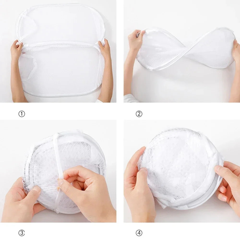 Dirty Clothes Basket Skeleton Ventilated Foldable Easy Storage Portable Large Capacity Clothes Basket Oasis Select