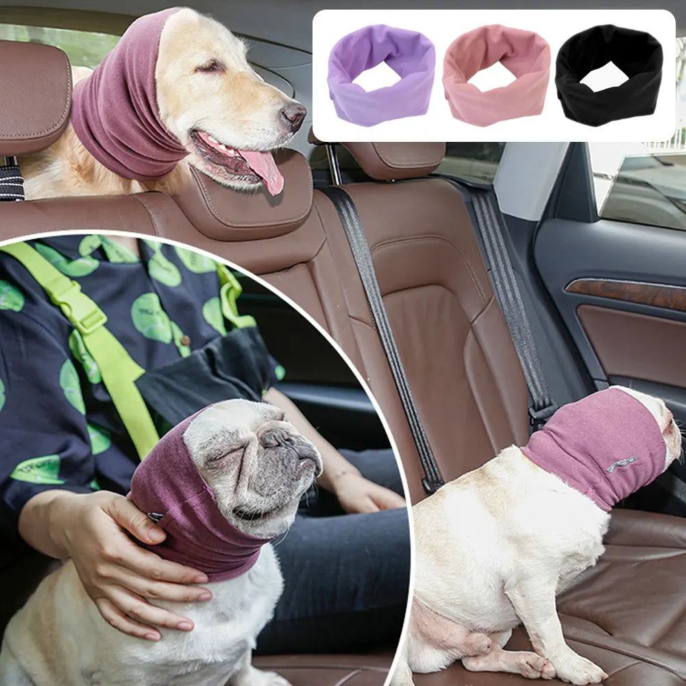 Pet Winter Warm Ears Cover Soundproof Scarf Breathable Calming Dog Ears Cover Anti-noise Earmuffs Dog Hood Earmuffs Pet Headgear Oasis Select