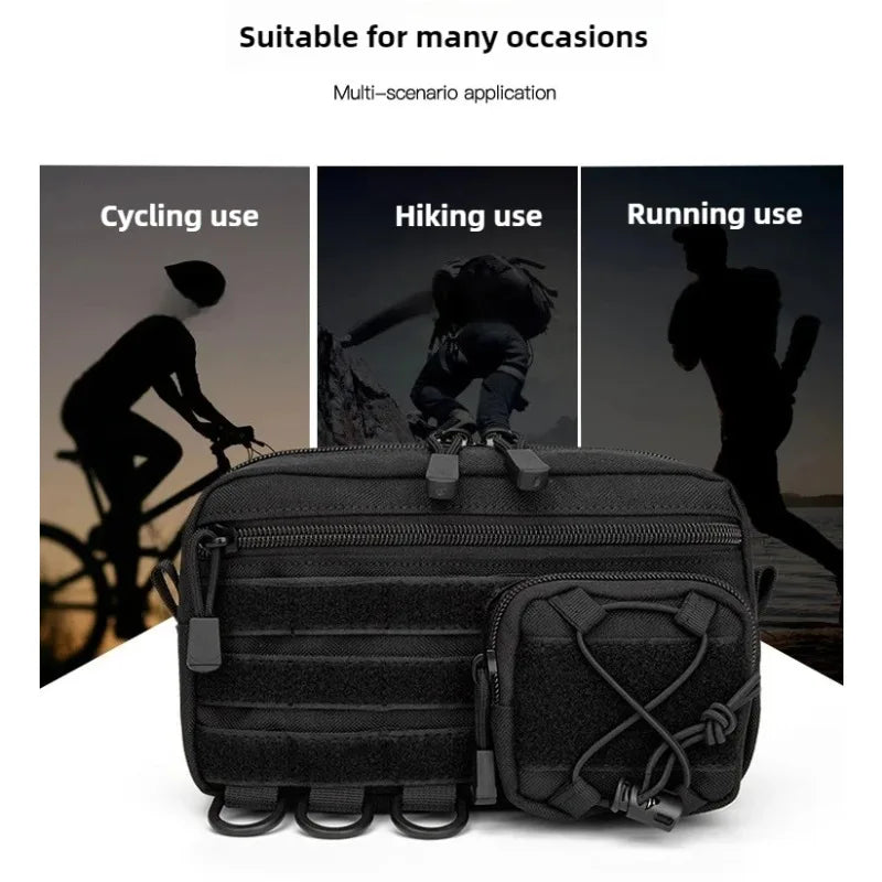 1pcs Waist Fanny Pack Men Multifunctional Hip Bag Portable Mobile Gear Pouch Outdoor Tool Bag for Climbing Camping Oasis Select