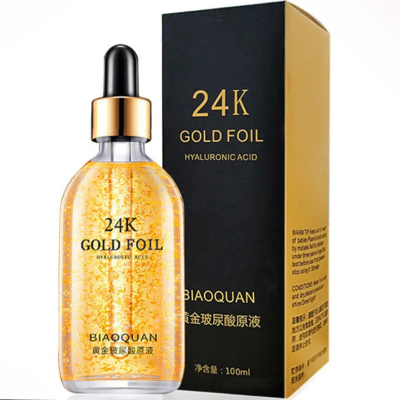 100ml 24k Gold Serum, Shrink Pores, Coarse Astringent Hyaluronic Acid Stock Solution Moisturize Oasis Select 100ml