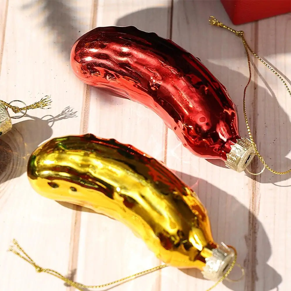 Cucumber Pickle Christmas Ornament – Novelty Tree Decoration